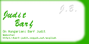 judit barf business card